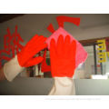 Window Cleaning Natural Household Colored Latex Gloves With Diamond Grip